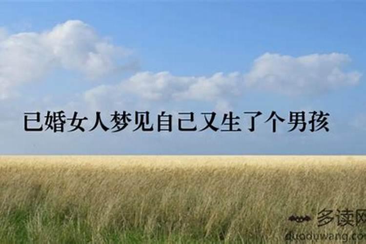 梦见自己生了个男孩是什么意思