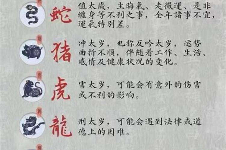 2025犯太岁的生肖有哪5个？
