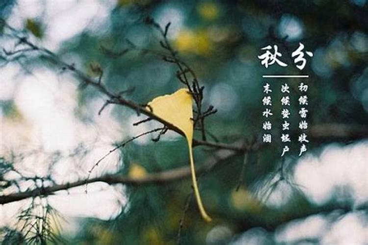 秋分的节气由来