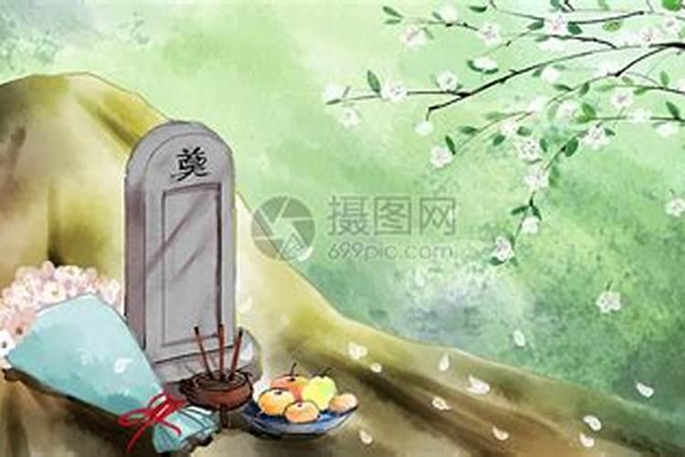 清明节为什么要在坟墓上插插上那些什么假花为什么呀？