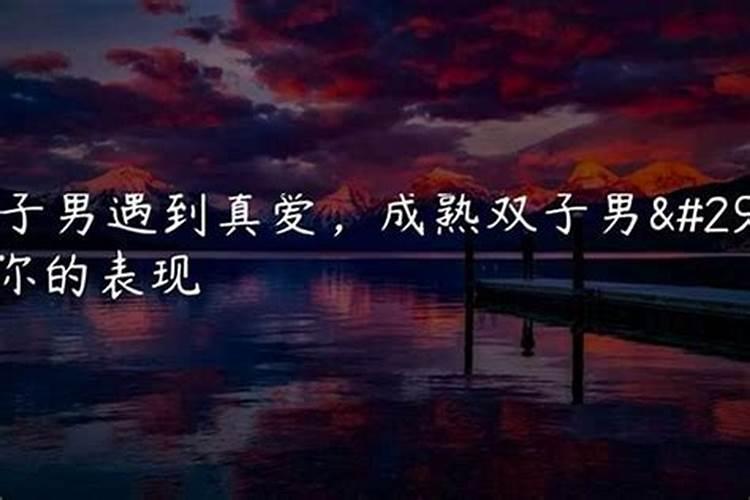 双子座男喜欢你的征兆
