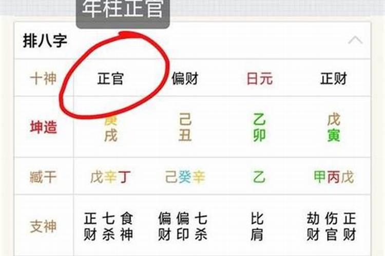 年柱正财是什么意思