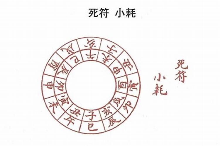 死符,小耗,咸池,年杀代表什么意思