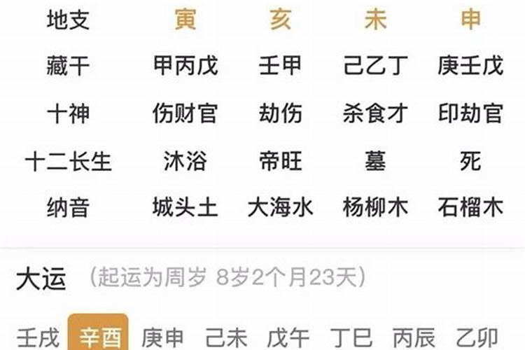 六甲日出生男女八字合婚表