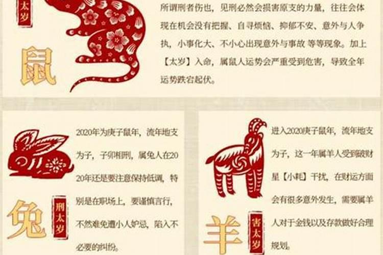 鼠年犯太岁的四个属相