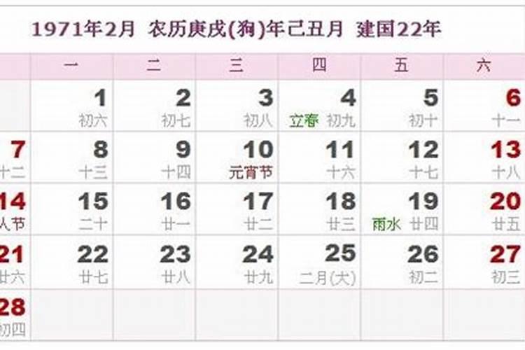 1971属狗运势年1月29日