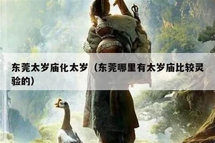 我是属虎的,说是冲太岁,东莞去哪里化太岁？