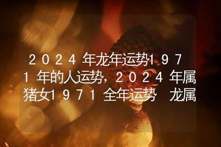1971年属猪2024年运势及运程详解 71年属猪人2024年龙年每月运程