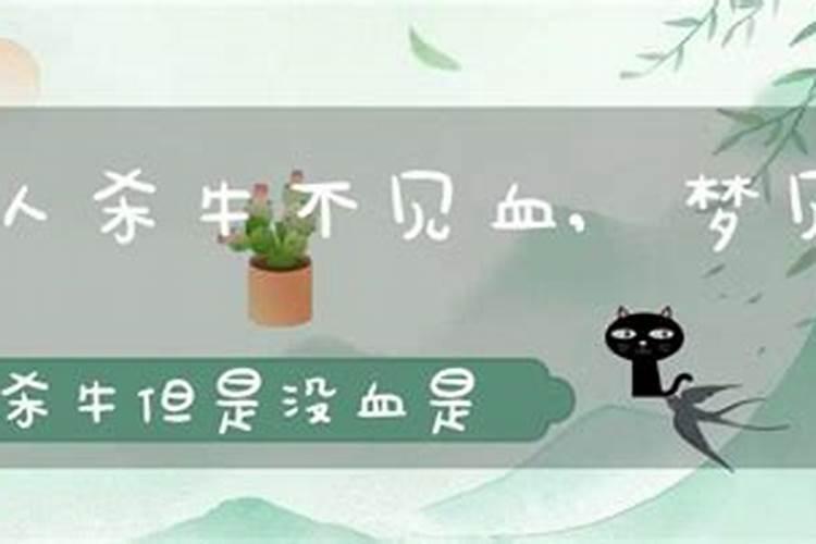 梦见别人杀牛牛不死