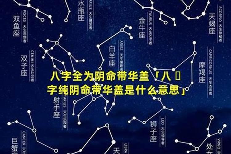 八字带华盖是什么意思