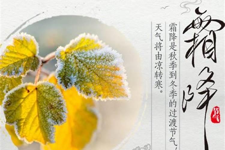 寒霜降的含义