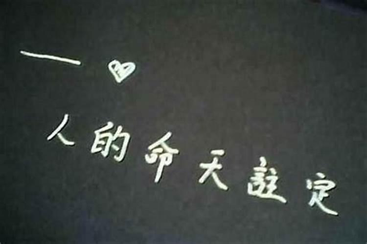 命运真的是天注定的吗？