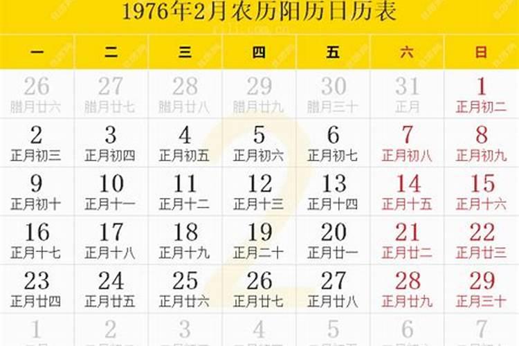 七六年农历五月初一什么命