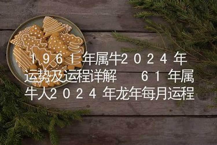 1961年属牛2024年运势及运程