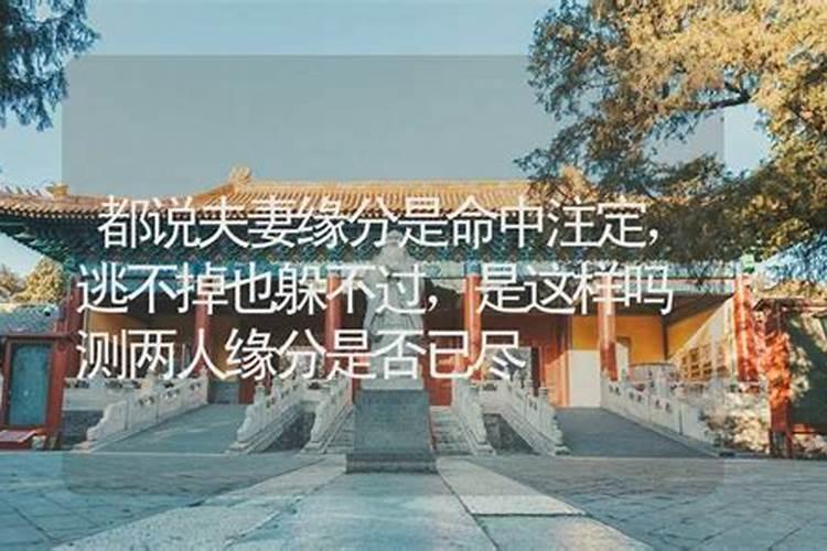 算命说两个人姻缘半年结束什么意思