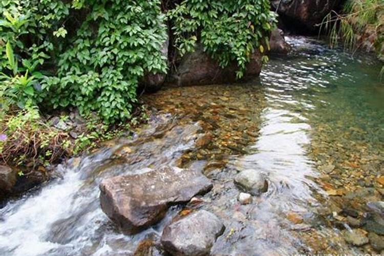 梦见江水清澈向下流淌