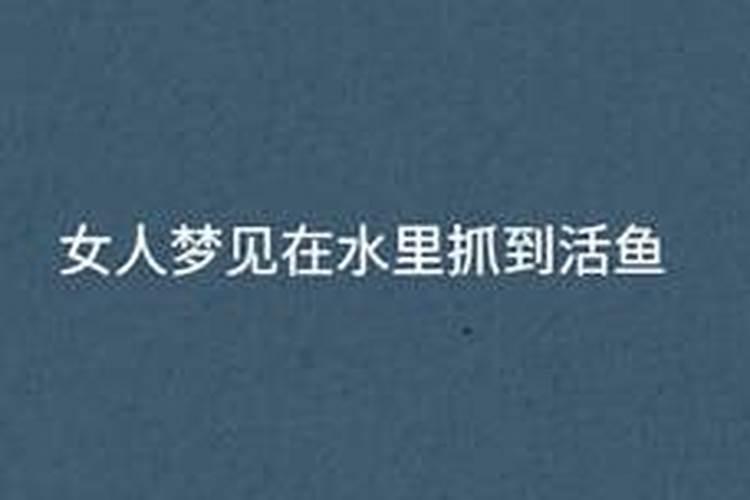 梦见好多鱼自己在抓鱼是什么意思