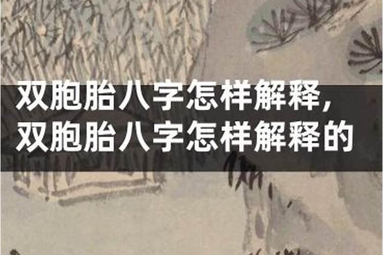 双胞胎八字相同算命怎么算