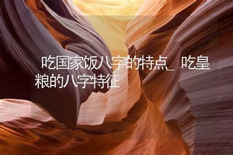 盲派八字吃皇粮的特征？