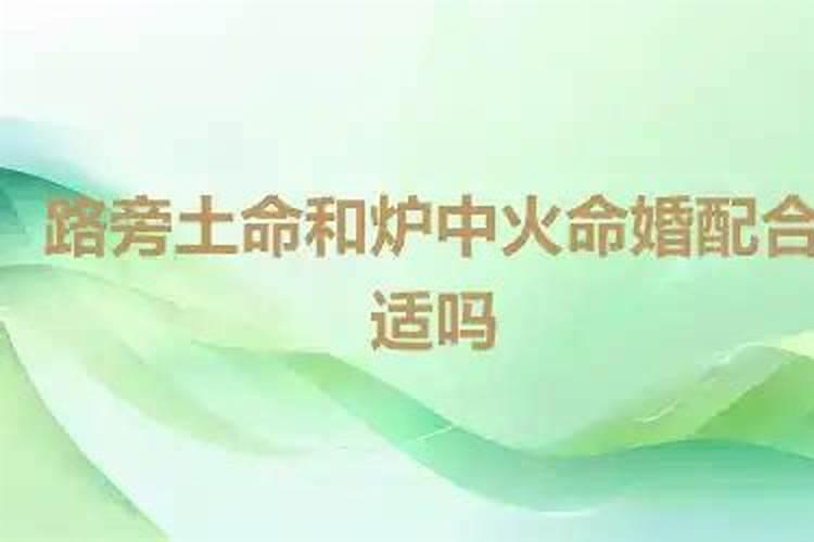 天上火和路旁土合婚吗？