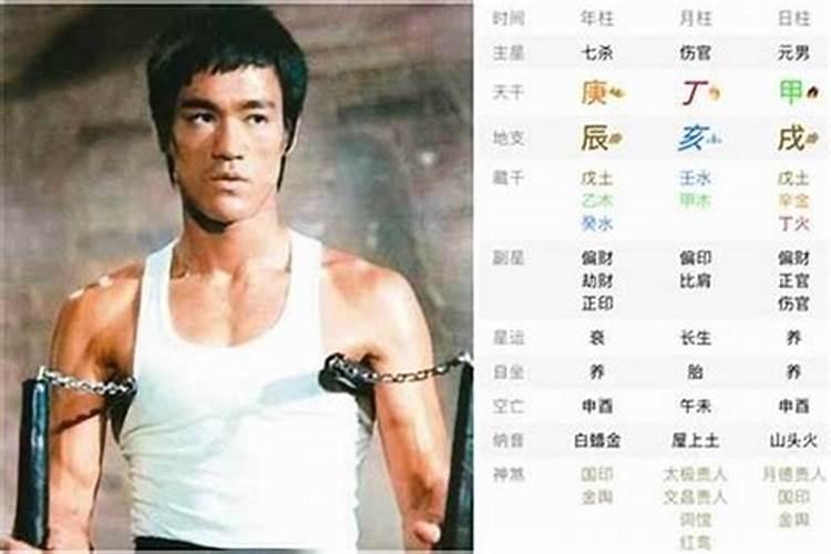 李小龙的八字命理解析：童子命之谜
