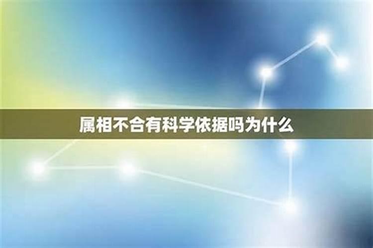八字不合有科学依据吗属相不合有科学依据吗？