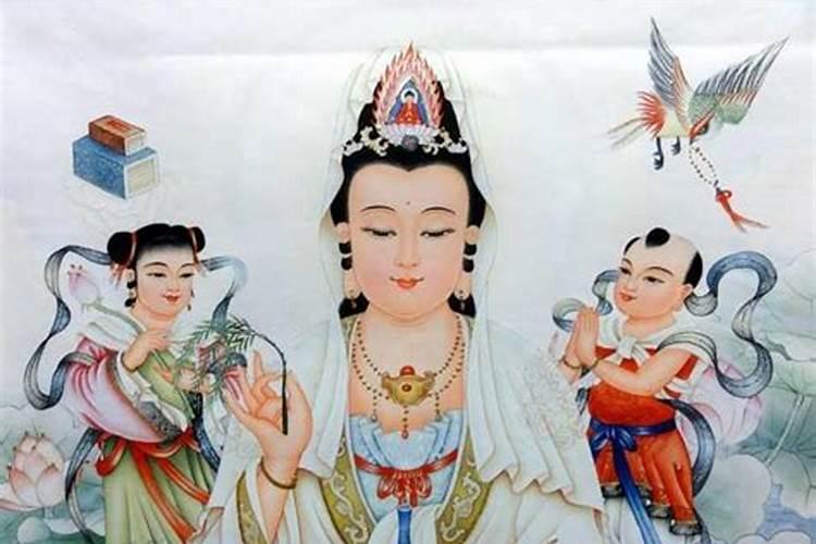 观音菩萨身边的两位童子是谁？
